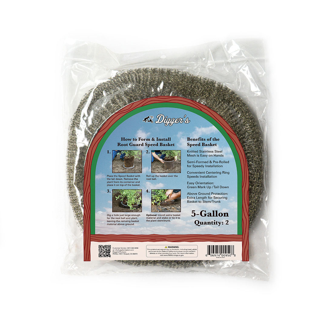 5 Gallon Root Guard Speed Basket, 2-pack - Digger's Product Development