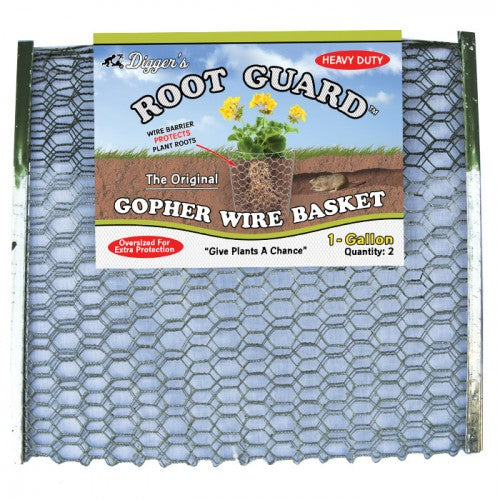 1 Gallon Root Guard Heavy Duty Gopher Basket, 2-pack - Digger's Product Development