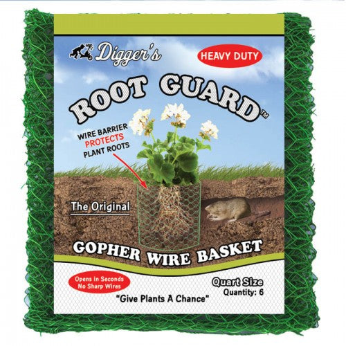 Quart Root Guard Heavy Duty Gopher Basket, 6-pack - Digger's Product Development