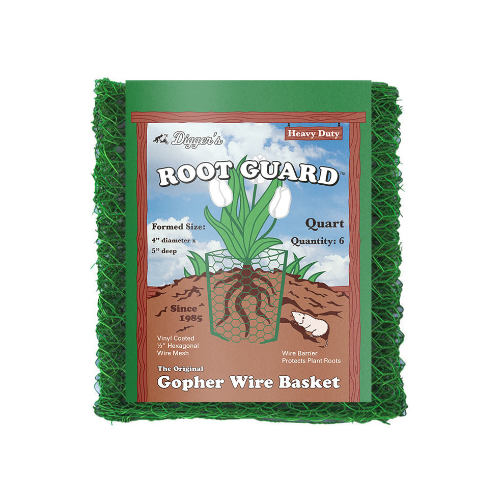 Quart Size Root Guard Heavy Duty Gopher Wire Basket, 6-pack – Digger's ...
