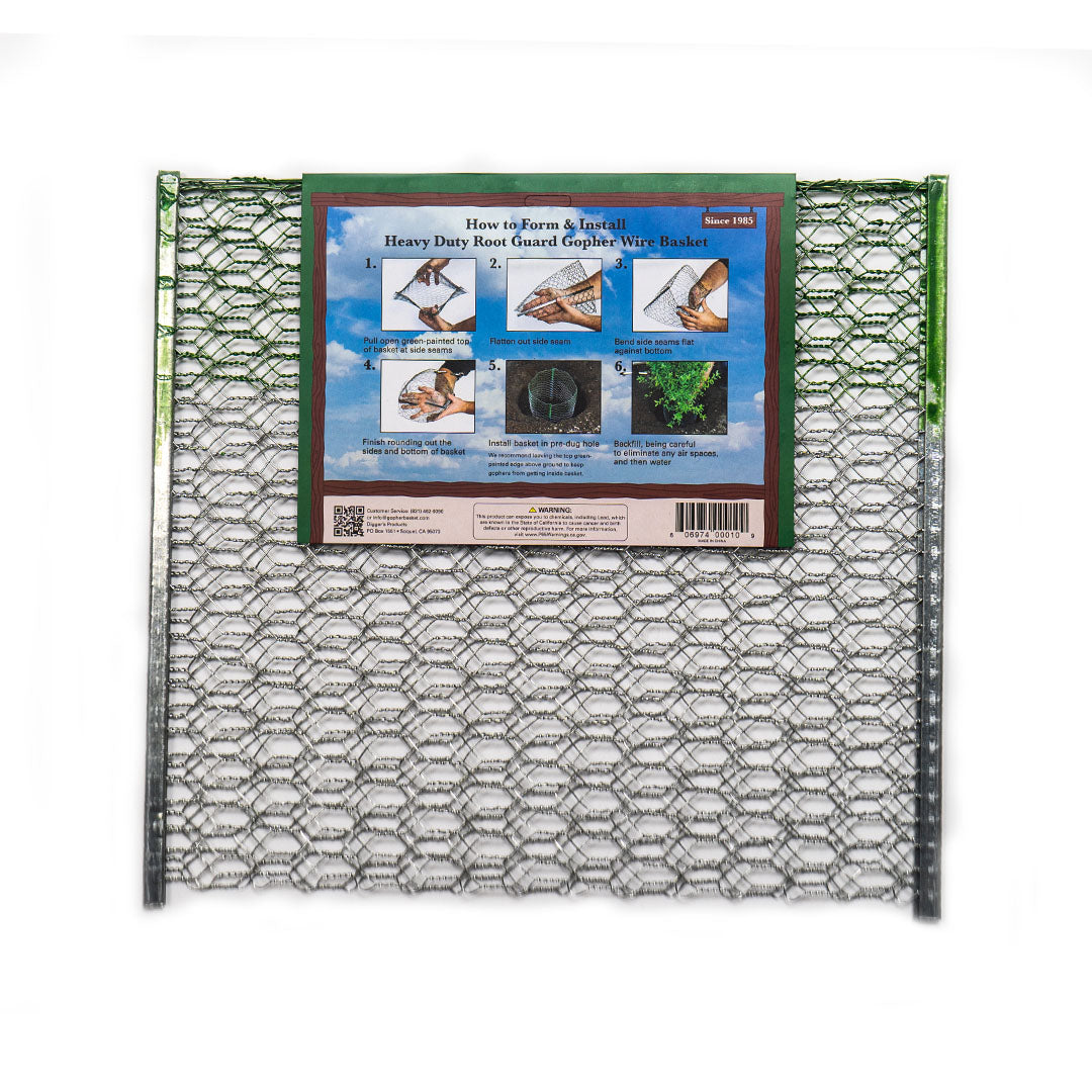 Gopher Protected Cable Diggers Root Protection Diggers - 20x19 Inch Silver Coated Wire Mesh ...